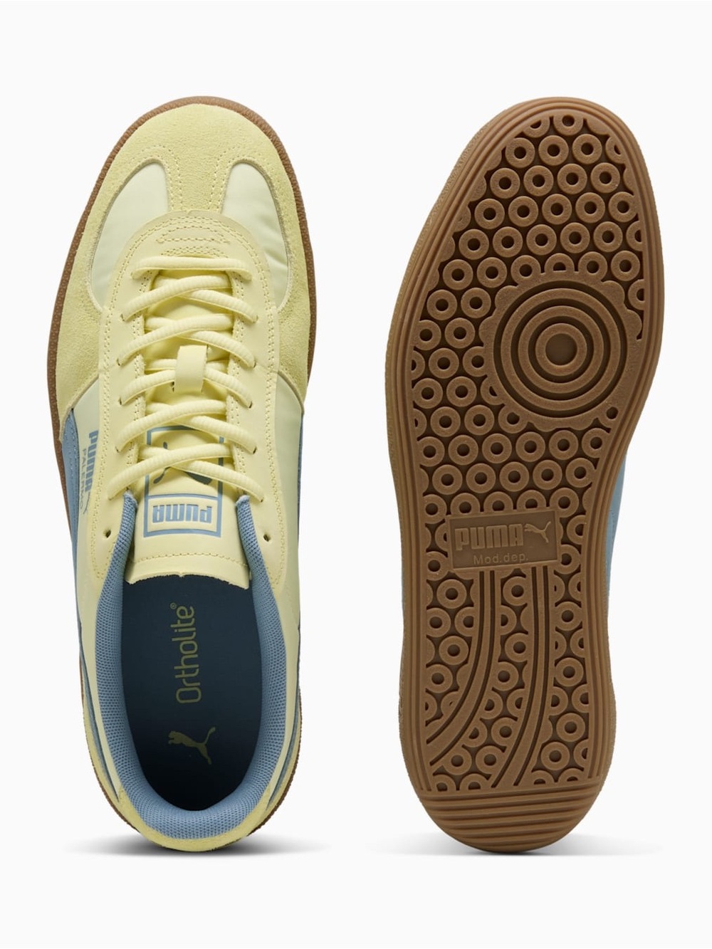 Puma Palermo Pop in Gold Moon / Cool Blue